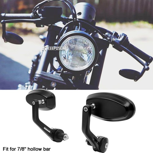 Hollow end bar mirrors - 7/8",