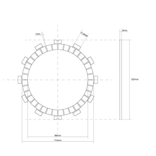 Single friction disc - single, with