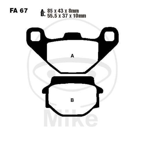 Pair brake pads - brake,
