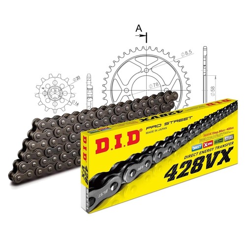 Did motorcycle chain set steel - did,