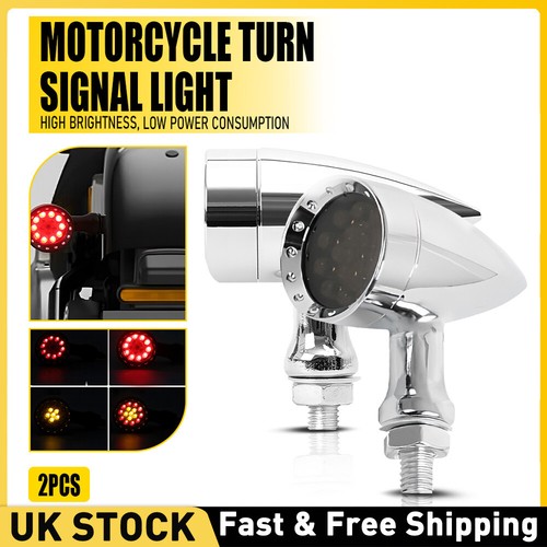 Led motorcycle bullet chrome - motorcycle,