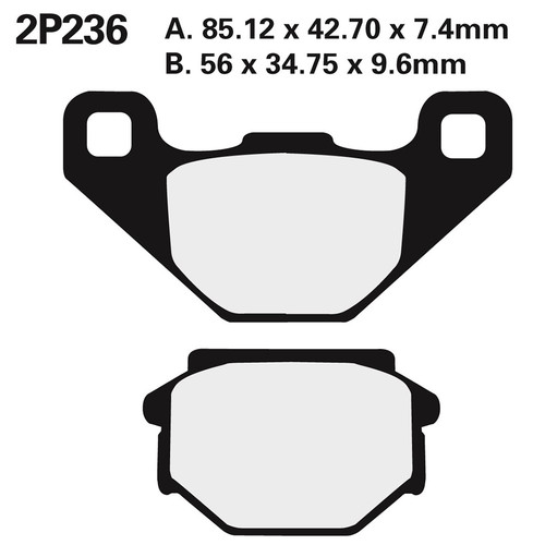 Nissin front brake - front, pads