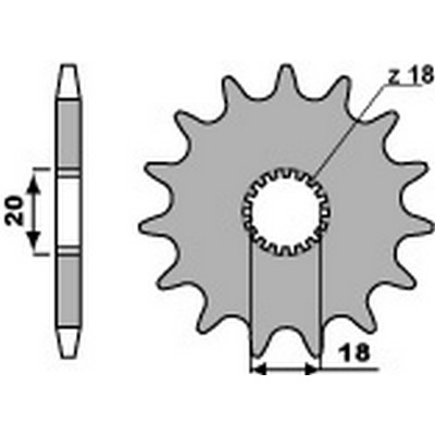 Pbr chain sprocket - pbr, 428