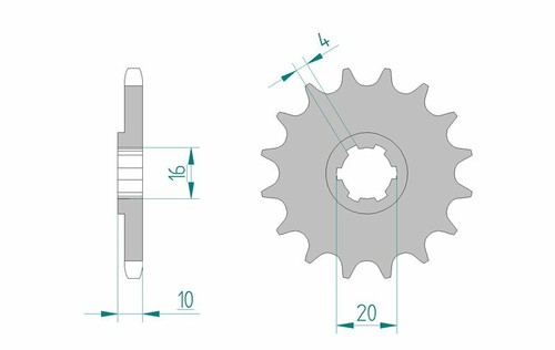 Afam standard steel pinion - afam,